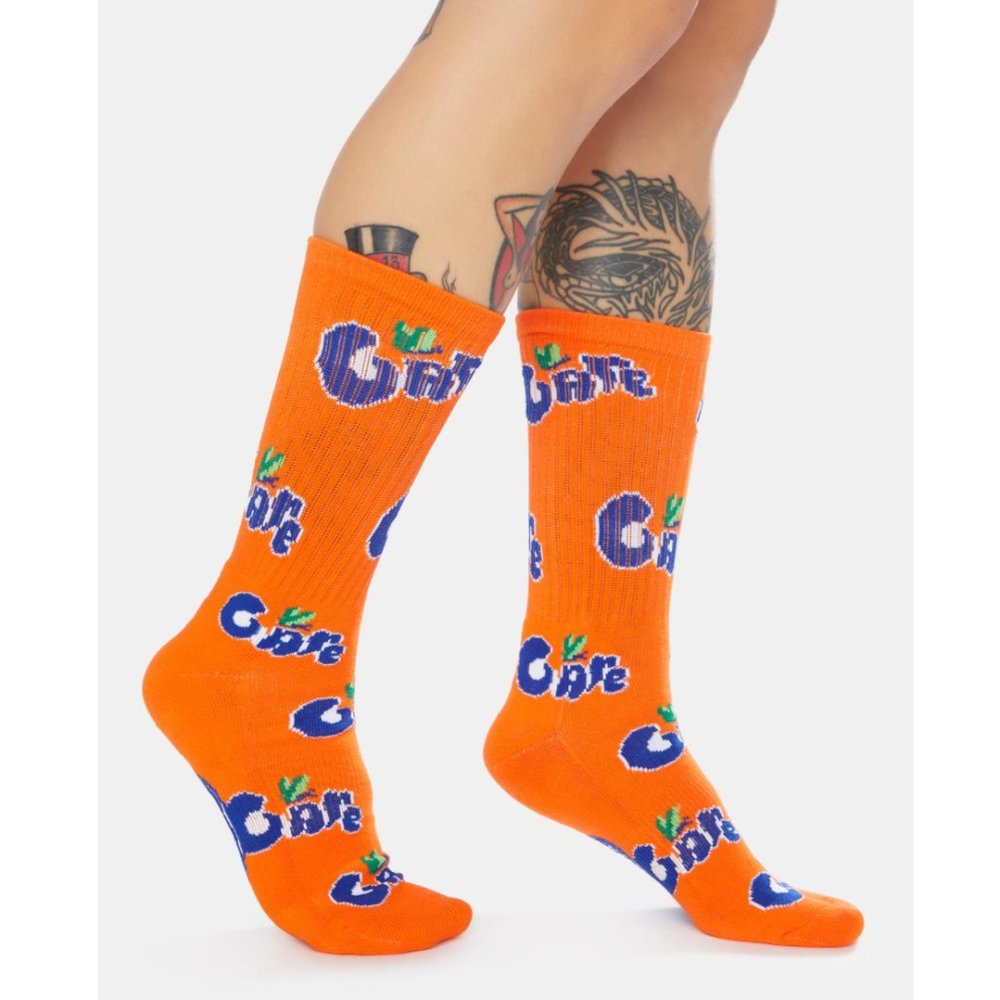 ✨NEW✨ Petals and Peacocks Care Crew Socks